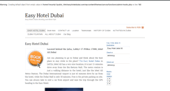 Desktop Screenshot of easyhoteldubai.com