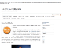 Tablet Screenshot of easyhoteldubai.com